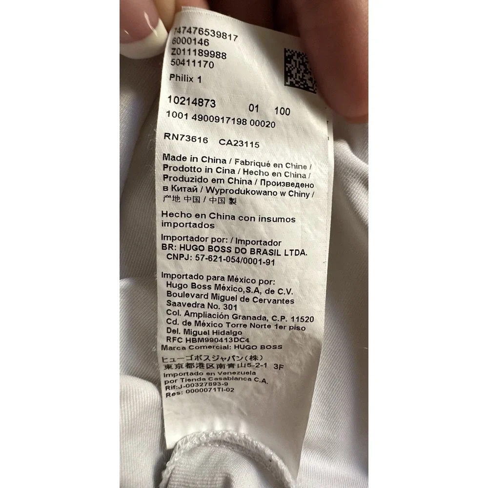 BOSS Athleisure Philix 1 polo shirt 1/4 Zip Light‎ Gray Medium READ